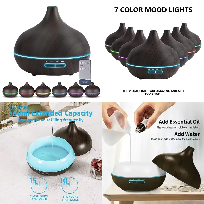 Essential Oils - Diffusore di Aromi USB da 550ml