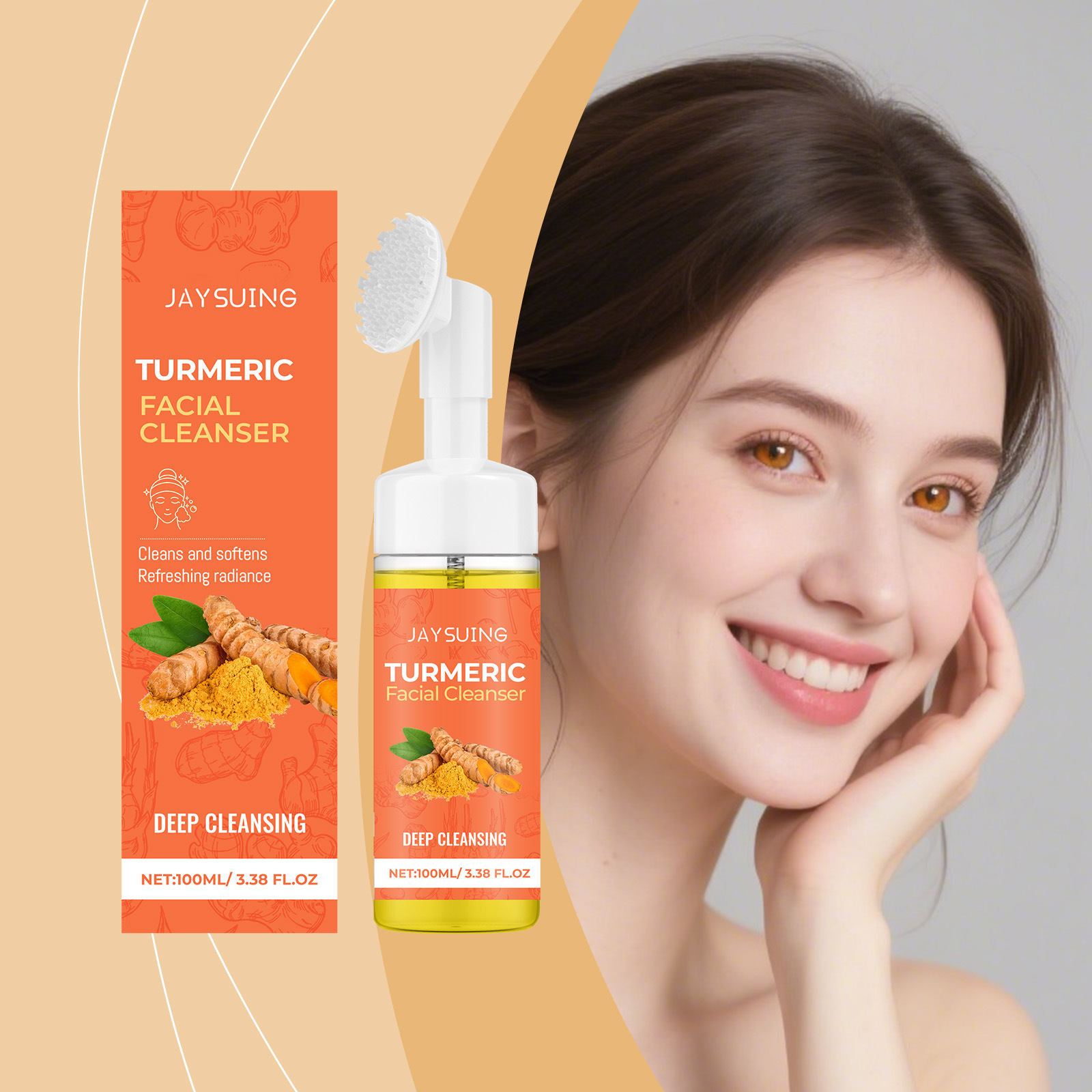 Turmeric - Mousse detergente alla curcuma Pulizia profonda