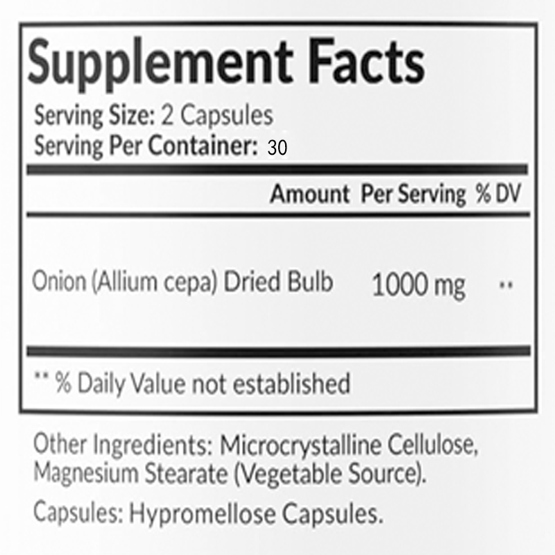 Estratto Naturale di Cipolla 1 - Herbal Supplement recensione e prezzo